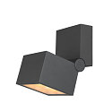 SLV Outdoor LED Aufbau-Strahler S-CUBE, IP65 IK04, 15W 2700/3000K (CCT Swich) 1000/1200lm 80, dimmbar, neigbar, anthrazit