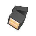 SLV Outdoor LED Aufbau-Strahler S-CUBE, IP65 IK04, 15W 2700/3000K (CCT Swich) 1000/1200lm 80, dimmbar, neigbar, anthrazit