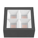 SLV Outdoor LED Aufbau-Strahler S-CUBE, IP65 IK04, 15W 2700/3000K (CCT Swich) 1000/1200lm 80, dimmbar, neigbar, anthrazit