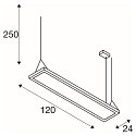 pendant luminaire WORKLIGHT PRO IP20, black dimmable