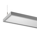SLV LED Pendelleuchte WORKLIGHT PRO 150, 80 - 115, 150cm, 59W, 4000K, 7200lm, IP20, DALI dimmbar, grau