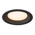 SLV Abdeckung fr Deckeneinbauleuchte DOWNLIGHT V 150,  17.6cm / 2.5cm, leicht versenkt, schwarz