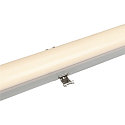 SLV LED Feuchtraum-Wannenleuchte WATERPROOF V 1500 DALI, IP66 IK08, 50W 4000K CRI 80, dimmbar, grau