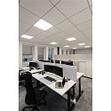 SLV LED Einlege-Deckenleuchte PANEL V 625 DALI, IP54 IK03, 62cm, 34W 3000/4000K (CCT Switch)  85, CRI 80, UGR <19, dimmbar