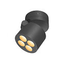 SLV Outdoor LED Aufbau-Strahler R-CUBE, IP65 IK04, 15W 2700/3000K (CCT Switch) 800lm 70, dimmbar, dreh- und neigbar, anthrazit