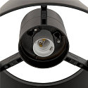 SLV outdoor ceiling luminaire PHOTONI with spacer, conical E27 IP65, black matt dimmable