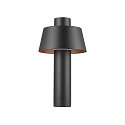 outdoor floor lamp PHOTONI 45 impact resistant, conical E27 IP65, black matt dimmable