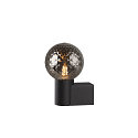 SLV Luminaire mural VARYT rond E14 IP44, noir