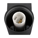 SLV Luminaire mural VARYT rond E14 IP44, noir