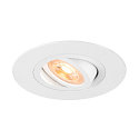 Plafonnier encastr NEW TRIA 75 XL rond GU10 IP20, blanche