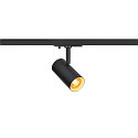 1-Projecteur monophas NOBLO SPOT rond, pivotant  la cardan IP20, noir gradable