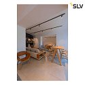 SLV Faretto trifase NOBLO® SPOT rotondo, rotazione cardanica IP20, nero dimmerabile