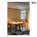 SLV Faretto trifase NOBLO® SPOT rotondo, rotazione cardanica IP20, nero dimmerabile