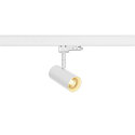 Projecteur triphas NOBLO SPOT rond, pivotant  la cardan IP20, blanche gradable