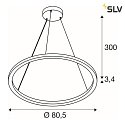 SLV pendant luminaire ONE CUBE DALI controllable IP20, white dimmable