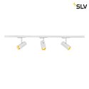 SLV LED 1-Phasen Schienensystem Set NOBLO® SPOT, 3er Set, rund, 32°, 19W, 2700K, CRI 90, IP20, dimmbar, weiß