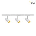 SLV LED 1-Phasen Schienensystem Set NOBLO® SPOT, 3er Set, rund, 32°, 19W, 2700K, CRI 90, IP20, dimmbar, weiß