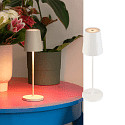 SLV Lampada da tavolo a batteria VINOLINA TWO IP65, bianco dimmerabile