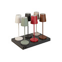 SLV LED Akku-Tischleuchte VINOLINA TWO, 2200/2700/3000K, 140/170/190m, IP65, dimmbar, schwarz
