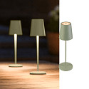 SLV Lampada da tavolo a batteria VINOLINA TWO IP65, verde lime dimmerabile