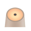 SLV LED Akku-Tischleuchte VINOLINA TWO, 2200/2700/3000K, 140/170/190m, IP65, dimmbar, beige
