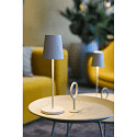 SLV LED Akku-Tischleuchte VINOLINA TWO, 2200/2700/3000K, 140/170/190m, IP65, dimmbar, beige
