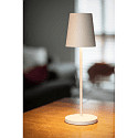 SLV LED Akku-Tischleuchte VINOLINA TWO, 2200/2700/3000K, 140/170/190m, IP65, dimmbar, beige