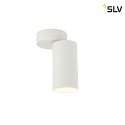 SLV Wand-/Deckenaufbauleuchte KAMI, 1x GU10, max. 10W, IP20, weiß