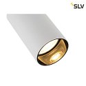 SLV ceiling luminaire KAMI DOUBLE LONG 2 flames GU10 IP20, black, white