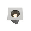 SLV LED Bodeneinbauleuchte DASAR® M, IP67 IK10, 6.5W 3000K 450lm 24°, DALI dimmbar, schwenkbar, befahrbar, edelstahl, eckig SLV LED Bodeneinbauleuchte DASAR® M, IP67 IK10, 6.5W 3000K 450lm 24°, DALI dimmbar, schwenkbar, befahrbar, edelstahl, eckig