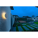 SLV LED Outdoor Wandleuchte D-RING M PHASE, 2700/3000K, IP65, wei