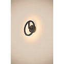 outdoor wall luminaire Q-RING SENSOR with sensor, switchable IP54, black 