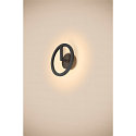 LED Outdoor Wandleuchte Q-RING PHASE, IP65 IK06, indirekt, 10W 3000K 950lm, dimmbar, seeluft-bestndig