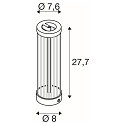 SLV table lamp QUIMERA - PHASE cylindrical, CCT Switch, switchable IP20, copper 