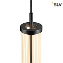 SLV LED 1-Phasen-Pendelleuchte QUIMERA PHASE, 8W 2700K 320lm, CRi >90, dimmbar, dunkel bronze