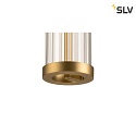 SLV LED 1-Phasen-Pendelleuchte QUIMERA PHASE, 8W 2700K 320lm, CRi >90, dimmbar, gebürstet messing