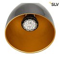 SLV 1-Projecteur monophasé PARA CONE 14 pivotant, rotatif GU10 IP20, noir, laqué gradable