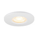 SLV cover UNIVERSAL DOWNLIGHT IP65 round, rigid, closed, airtight, white