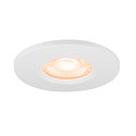 SLV cover UNIVERSAL DOWNLIGHT IP65 round, rigid, closed, airtight, white