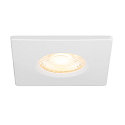 SLV Abdeckung fr LED Einbauleuchte UNIVERSAL DOWNLIGHT PHASE, IP65 (Outdoor + Indoor), quadratisch, starr, wei