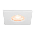 SLV Abdeckung fr LED Einbauleuchte UNIVERSAL DOWNLIGHT PHASE, IP65 (Outdoor + Indoor), quadratisch, starr, wei