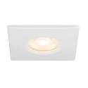 SLV Abdeckung fr LED Einbauleuchte UNIVERSAL DOWNLIGHT PHASE, IP65 (Outdoor + Indoor), quadratisch, starr, wei