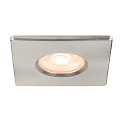 SLV Abdeckung fr LED Einbauleuchte UNIVERSAL DOWNLIGHT PHASE, IP65 (Outdoor + Indoor), quadratisch, starr, aluminium
