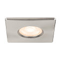 SLV Abdeckung fr LED Einbauleuchte UNIVERSAL DOWNLIGHT PHASE, IP65 (Outdoor + Indoor), quadratisch, starr, aluminium