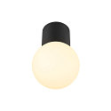 SLV ceiling luminaire VARYT without shade E14 IP44, black dimmable