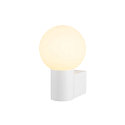 SLV Luminaire mural VARYT rond, sans abat-jour E14 IP44, blanche gradable