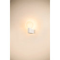 SLV Luminaire mural VARYT rond, sans abat-jour E14 IP44, blanche gradable