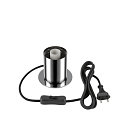 SLV Lampe de table VARYT rond, sans abat-jour E14, chrome gradable
