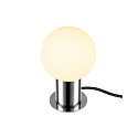 SLV Lampe de table VARYT rond, sans abat-jour E14, chrome gradable