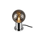 SLV Lampe de table VARYT rond, sans abat-jour E14, chrome gradable
